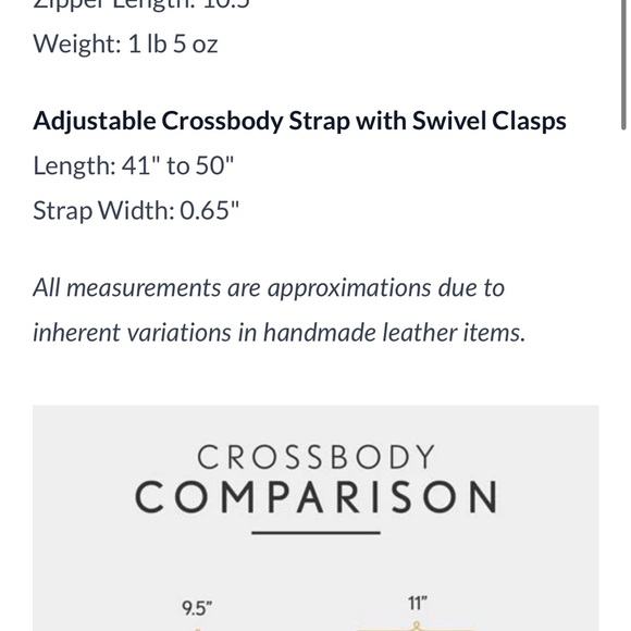 Portland Leather Large Poppy Crossbody in Watermelon 🍉(discontinued color) - Picture 11 of 11